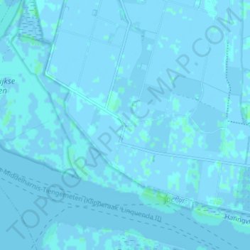 Oudendijk topographic map, elevation, terrain