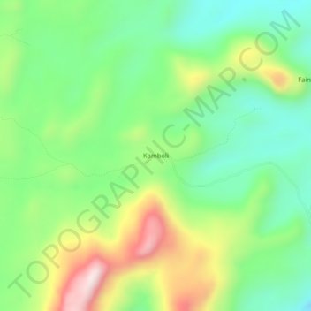 Kamboli topographic map, elevation, terrain