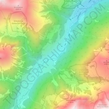 Juns topographic map, elevation, terrain