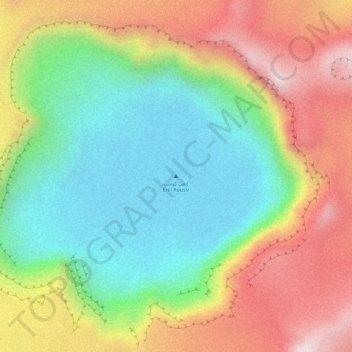 Emi Koussi topographic map, elevation, terrain