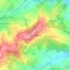 High Hoyland topographic map, elevation, terrain