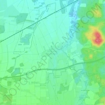 Holzhausen bei Buchloe topographic map, elevation, terrain