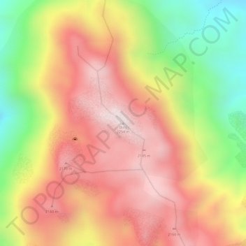 Ibity topographic map, elevation, terrain