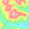 五台山 topographic map, elevation, terrain