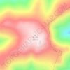 Mount Wutai Shan Central Terrace topographic map, elevation, terrain