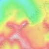 Pico Anayet topographic map, elevation, terrain
