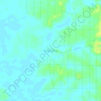 Sang Sang topographic map, elevation, terrain