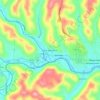 West Waynesburg topographic map, elevation, terrain
