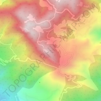 Los Frailes topographic map, elevation, terrain