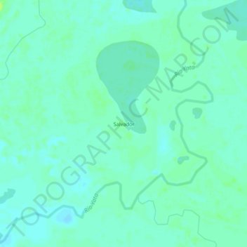 Salvador topographic map, elevation, terrain