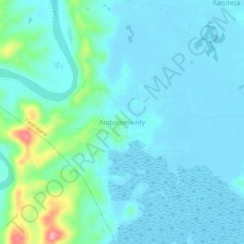Ambatomainty topographic map, elevation, terrain