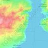 San Francisco topographic map, elevation, terrain