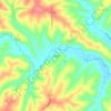 Jonesdale topographic map, elevation, terrain