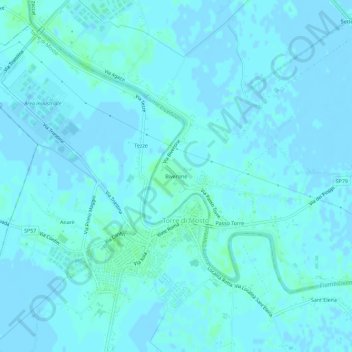 Biverone topographic map, elevation, terrain