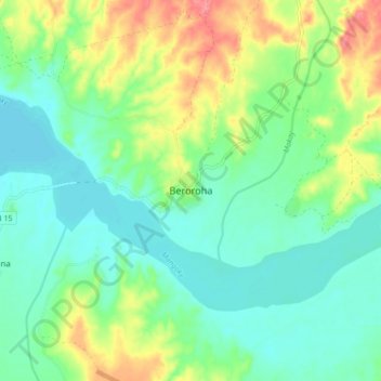 Beroroha topographic map, elevation, terrain