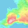 Kounoupidiana topographic map, elevation, terrain
