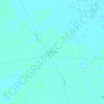 Gosoma topographic map, elevation, terrain