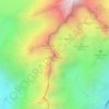 Gross Furkahorn topographic map, elevation, terrain