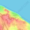 Overstrand topographic map, elevation, terrain