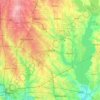 Garland topographic map, elevation, terrain
