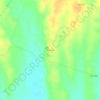 Oenaville topographic map, elevation, terrain
