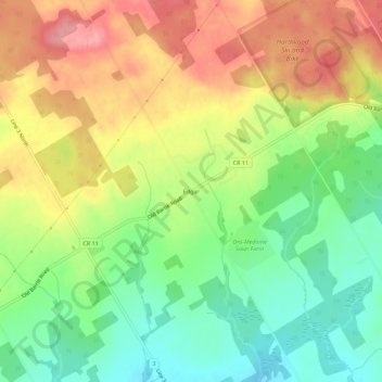 Edgar topographic map, elevation, terrain