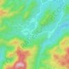 横店 topographic map, elevation, terrain