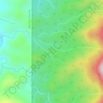 Cohutta Wildlife Management Area topographic map, elevation, terrain