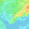 Korangi Town topographic map, elevation, terrain