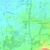 Albourne topographic map, elevation, terrain