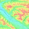Verfeil topographic map, elevation, terrain
