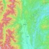 Ōmachi topographic map, elevation, terrain