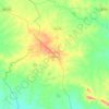 Carira topographic map, elevation, terrain