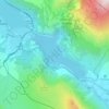 Llyn Peris topographic map, elevation, terrain