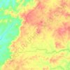 Morro Agudo de Goiás topographic map, elevation, terrain