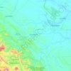 Kampar Regency topographic map, elevation, terrain