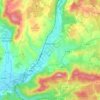 Bédarieux topographic map, elevation, terrain
