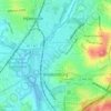 Bladensburg topographic map, elevation, terrain