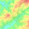 Hamlet topographic map, elevation, terrain