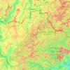 Pays de Bitche topographic map, elevation, terrain