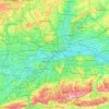 Londen topographic map, elevation, terrain