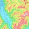 District d'Aigle topographic map, elevation, terrain