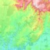 Shire of Nillumbik topographic map, elevation, terrain