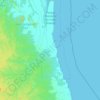 Cunani topographic map, elevation, terrain