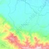 Kikim Selatan topographic map, elevation, terrain