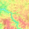 Charroux topographic map, elevation, terrain