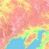 Северо-Эвенский городской округ topographic map, elevation, terrain