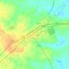 Timpson topographic map, elevation, terrain