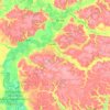 Варвинська селищна громада topographic map, elevation, terrain