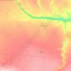 Kavango West topographic map, elevation, terrain